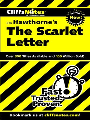cover image of CliffsNotes on Hawthorne's The Scarlet Letter